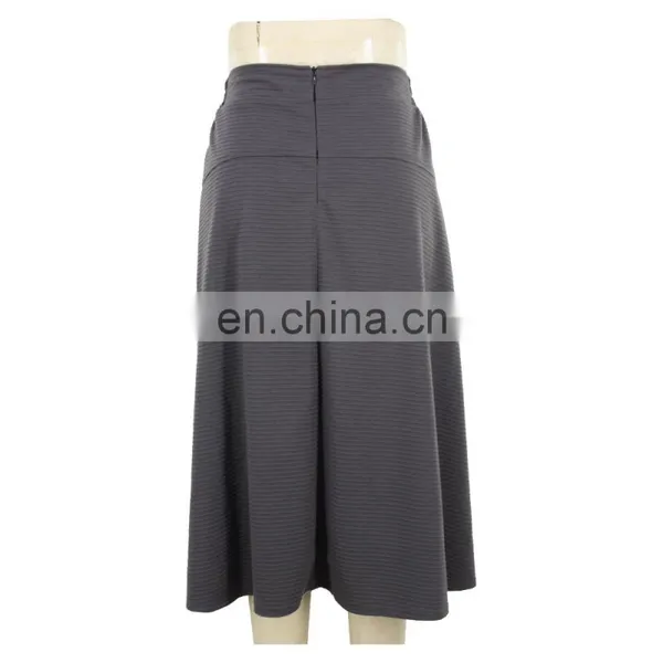Jacquard Stripe Viscose Old Women Skirt Guangzhou Apparel photo-2