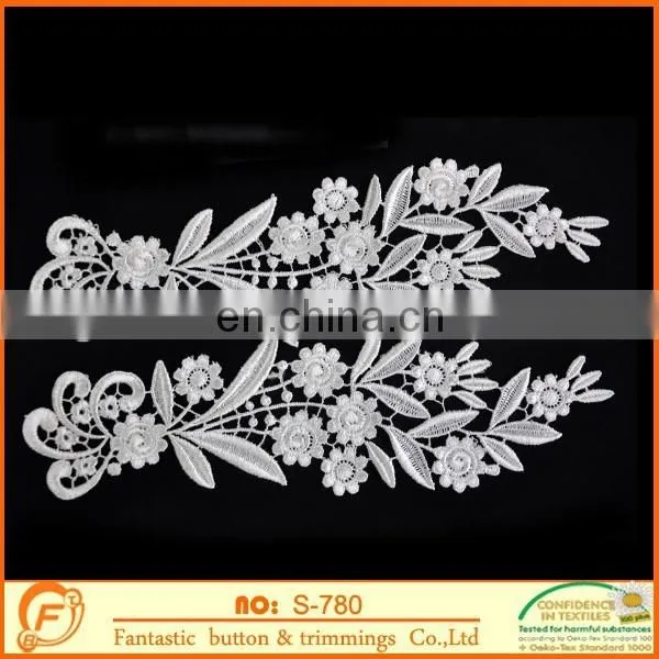 Summer White Flower Neck Collar for Women Dress photo-3