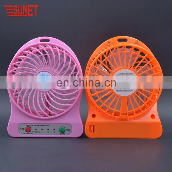 Summer Air Cooling Lithium Battery Usb Fan Portable Rechargeable Mini Usb Fan photo-3