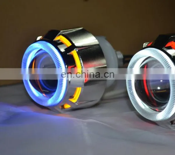 2.5" Hid Xenon Halo Projector Headlights for h1 h4 h7 With Ccfl Angel Eyes photo-3