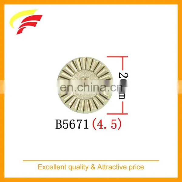 Flower Style Fancy Zamak Metal Sewing Button for Coat