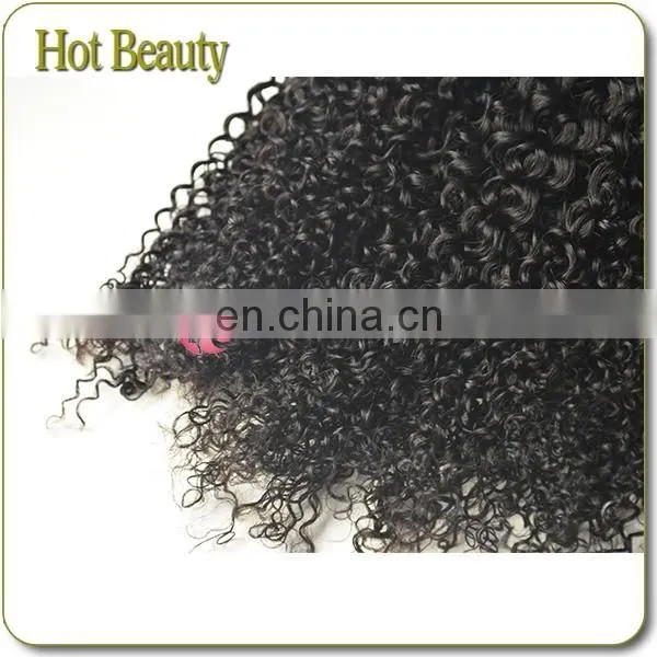 100% Virgin Human Hair Weaving no Fiber no Synthetic Afro Kinky Hair Weave photo-5
