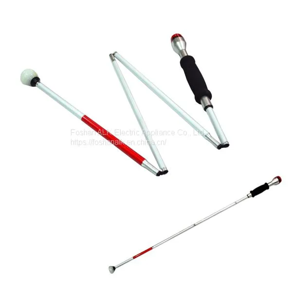 Flashing Alarm White Cane
