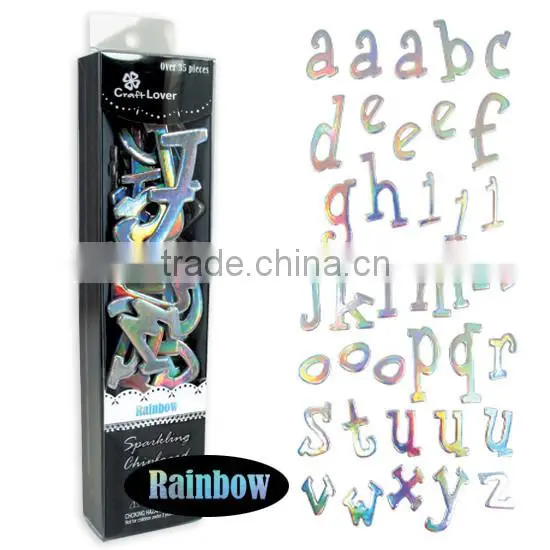 Sparkling Glitter Scrapbook Chipboard Letter Alphabet photo-3