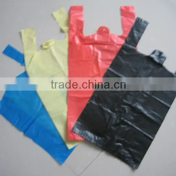 2015 PE Colored Plastic Bag With Handle photo-2