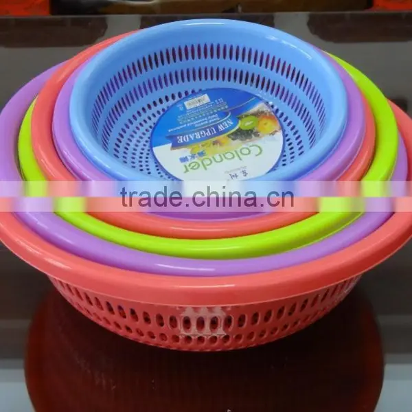 Plastic Vegetable Fruit Colander With Sieve in Kitchen photo-2
