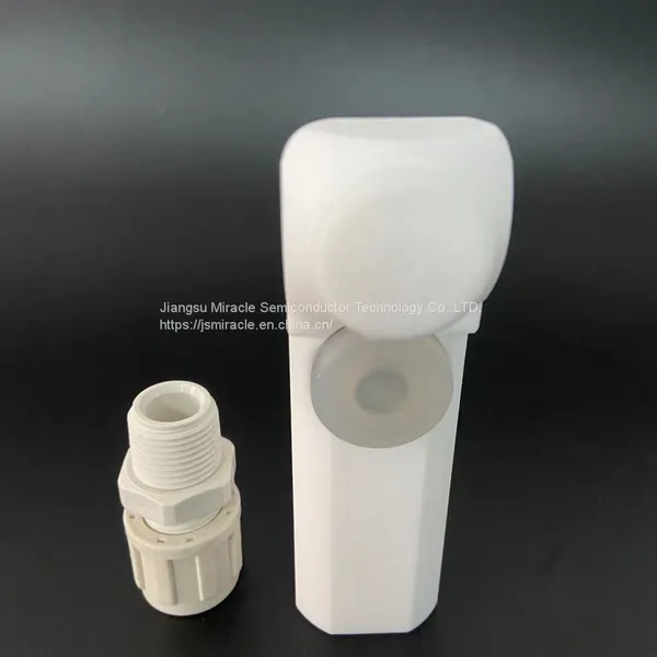 PTFE DI Water Spray Gun for Use in High Purity Corrosive Chemical Applications With PP 1/2