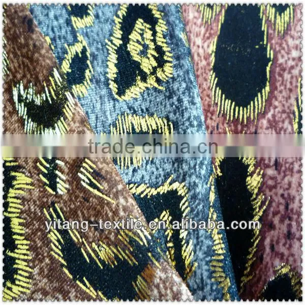 2014 New Arrival Leopard Velvet Fabric for Bags and Shoes photo-5