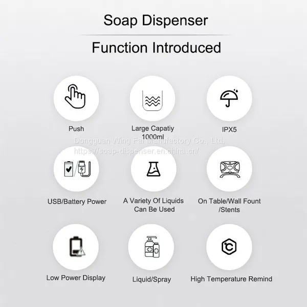 1000ml Wall Mounted Manual Hand Sanitizer Alcohol Liquid Drop Spray Soap Dispenser For Commercial photo-3