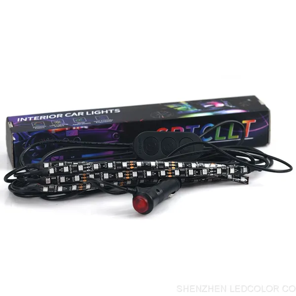 Interior Car Lights Car Led Lights APP Control With Remote Music Sync Color Change RGB photo-5