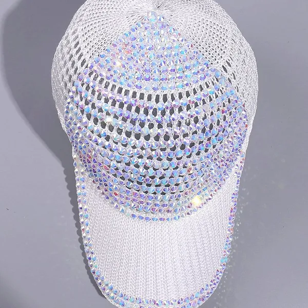 Cross-border New ShanZuan Baseball Cap Plate Cap Wash Hot Drilling Cap Outdoor ms Sun Hat Factory Direct Sale photo-2