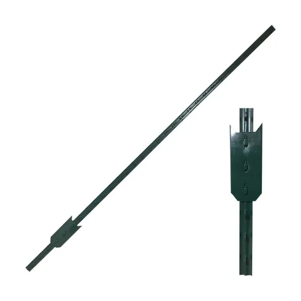 Black Painted Y Post for Outdoor Garden and Farm Fence Panels