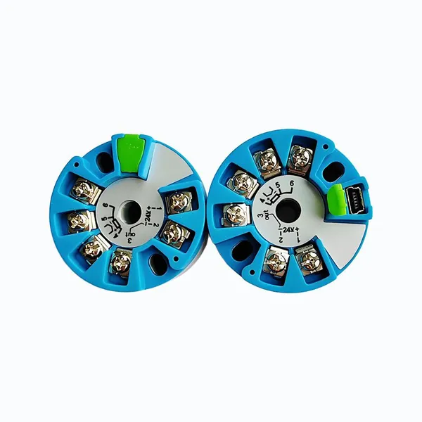 Head-mount Programmable PT100 to 0-10V Temperature Transmitter Thermocouple to Voltage Signal Transmitter