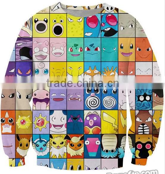 OEM Service All Over Digital Printing Custom Design Sublimation Crew Neck Sweatshirt photo-4
