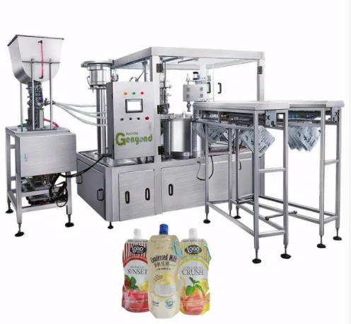 Laundry Detergent Spout Pouch Filling Capping Machine