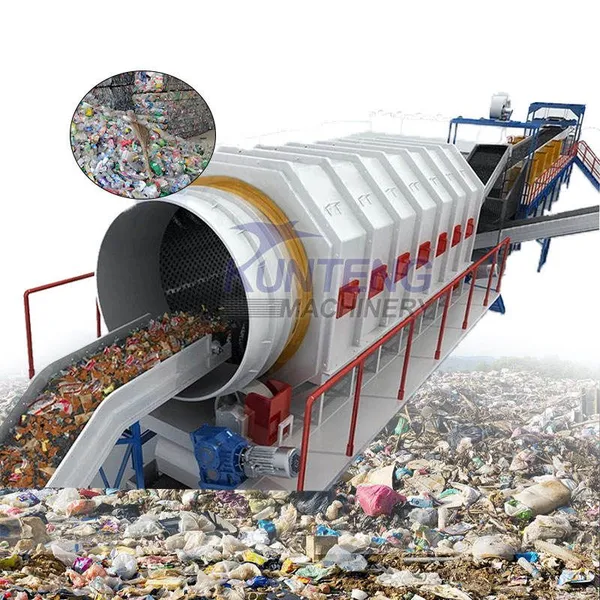 Municipal Solid Waste Sorting Machine Vollautomatische Großanlage für die Sortierung von gemischten Abfällen auf Landkreisebene. Sortierlinie EPC