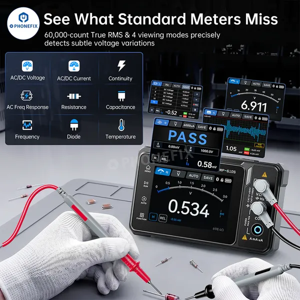 FNIRSI TMP-610S Professional All-in-One Diagnostic Station photo-4