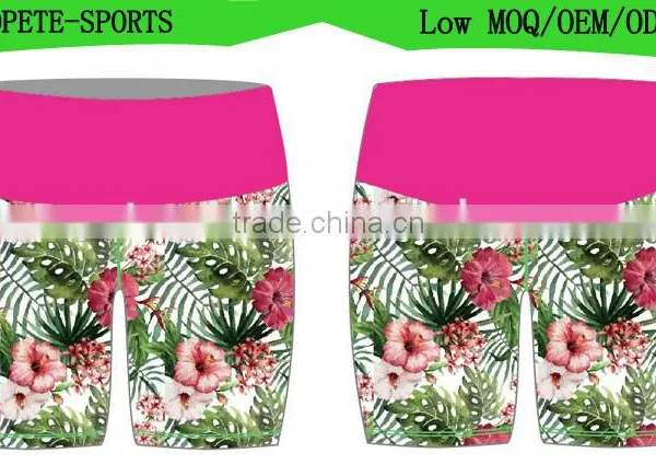 Women Sports Gym Workout Waistband Skinny Yoga Shorts