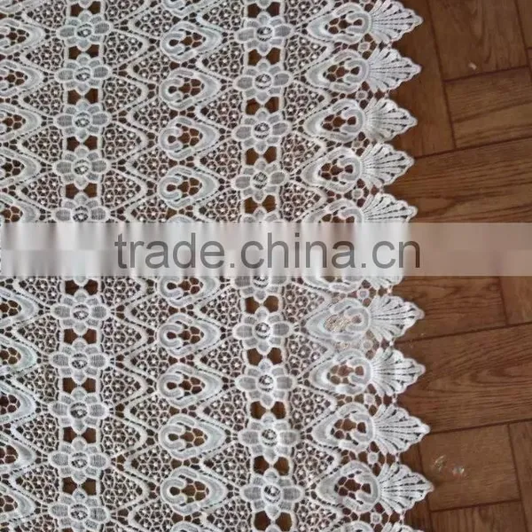 2016 Embroidery Polyester Lace Milk Silk Full Lace Fabric For Garment Accessory photo-4