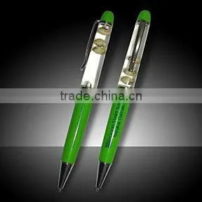 Custom Design Floater Logo Pen for Promotion, Liquid Ballpen,hot Selling for 2015 Custom Shape Floating Pen for Promotion. photo-4