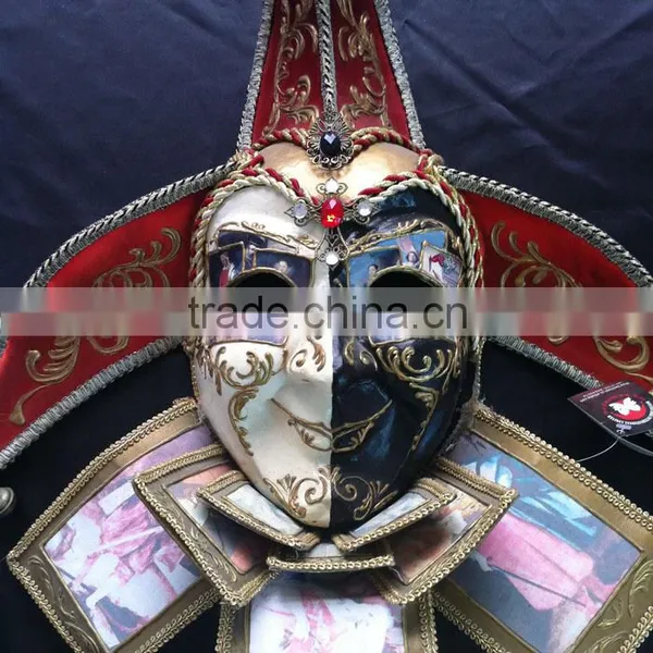 Factory Wholesale Purple Party Mask Delicate Venice Masquerade Mask Full Face Princess Beauty Black Party Mask photo-6