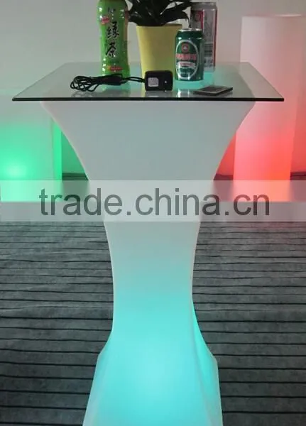 New PE Plastic Bar Table With LED Light & Remote Control YXF-6211 photo-3