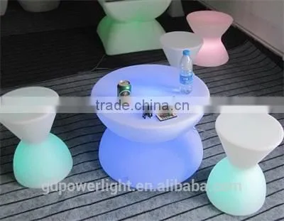 PE Plastic Bar Table With LED Lights and Remote 6040D photo-3