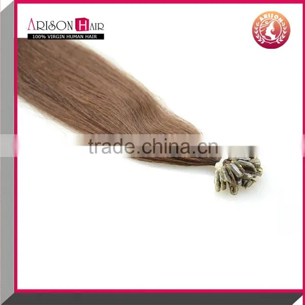 Hot Sellling Trade Assurance Supplier Top Quality Pre Bonded Unprocessed Peruvian Hair photo-5