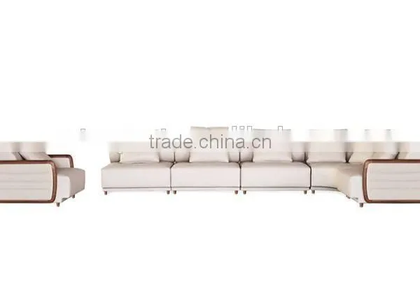 Modern Design U Shaped Sectional Sofa Set Designs and Prices White Leather Sofa Quality Choice Most Popular photo-2