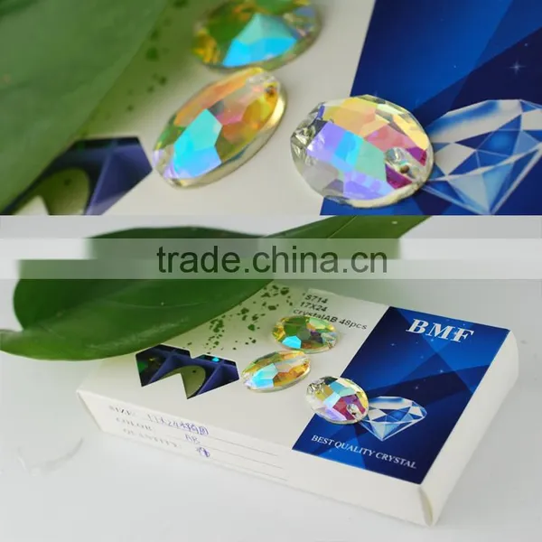 Different Shapes of Wedding Clothes Sew-on Crystal Stones photo-3