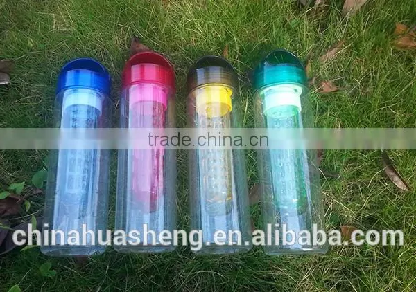 Colorful Tritan GYM Drink Bottle Sport Bottle Portable Bottle Tea Infuser Bottle Fruit Juice Water Bottle photo-5
