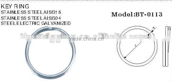 Cheap Price High Quality Key Ring Stainless Steel Aisi 316 304 OEM Service photo-2