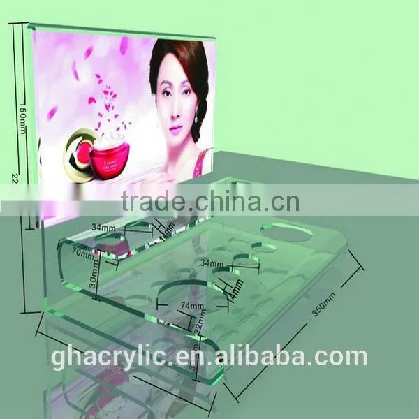 White Color Cosmetic Display, Acrylic Makeup Organizer photo-2