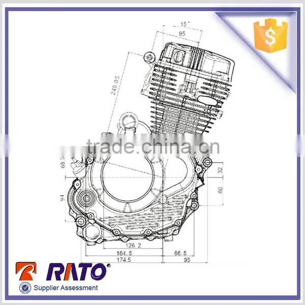 RH175 High Rated Vertical 180cc Motorcycle Engine Wholesale photo-3