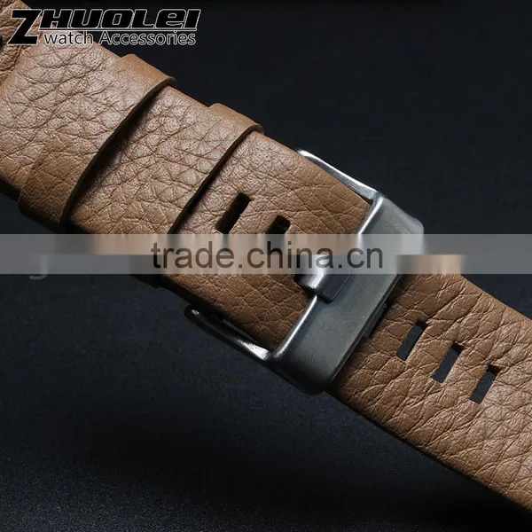 Leather Watch Strap 26mm With Fashionable Stainless Steel Buckle Wholesale 3PCS photo-4