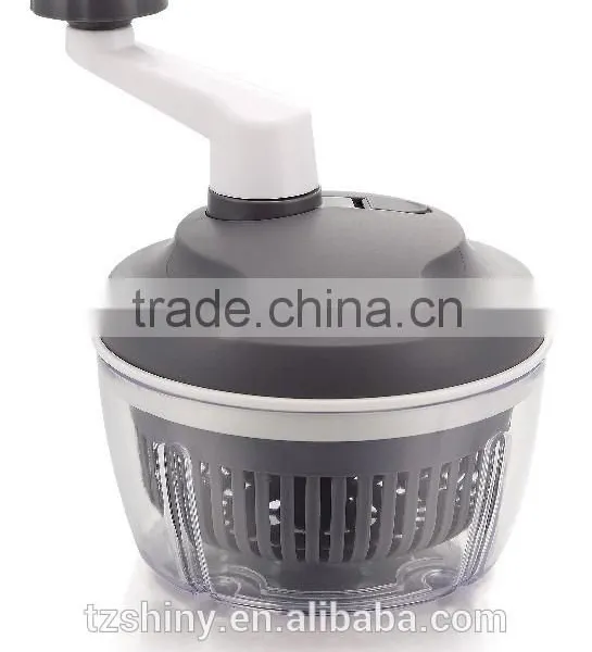 Multipurpose 3 in 1Plastic Salad Spinner With Cutter and Mixer Manual Salad Spinner With Handle Plastic Food Processor photo-3