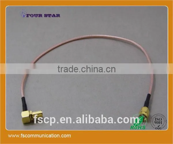 RG316 Cable Assembly With SMA RP-Female Bulkhead Right Angle to SMA RP-Male Connector photo-4