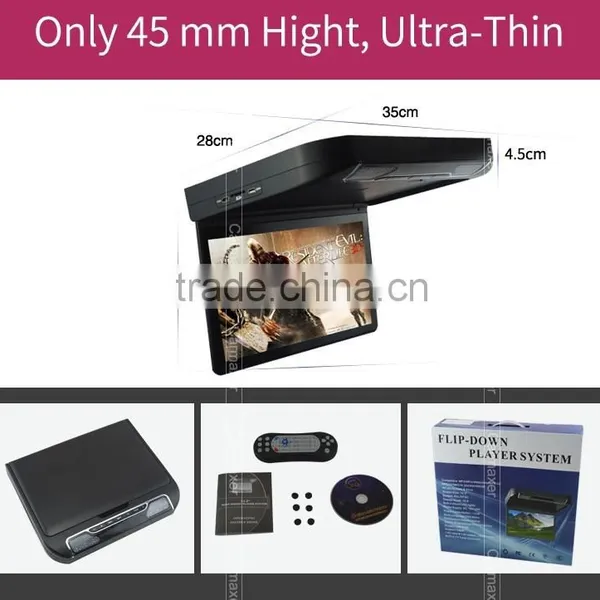 13.3inch Car Roof Mount Dvd Player Car Tft Lcd Roof Mounted Monitor tv Usb photo-3