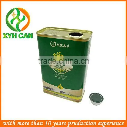Food Grade Tall Olive Oil Tin Can, Empty Food Tin Can photo-4