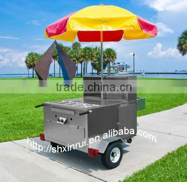 2014 New Style Stainless Steel Catering Trolley Food Snack Trailer With Smoothie Blenders XR-HD120 A