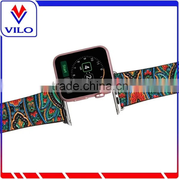 Wholesale Genuine Leather Watch Strap Wrist Band With Metal Clasp for Apple Watch photo-6