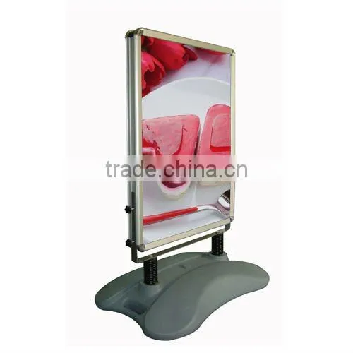 Aluminum Outdoor Poster Stand With Water Tank