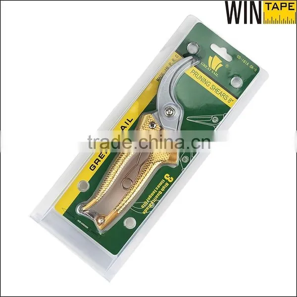 New Design Golden Bypass Hand Garden Pruners With Sharp Shears photo-4