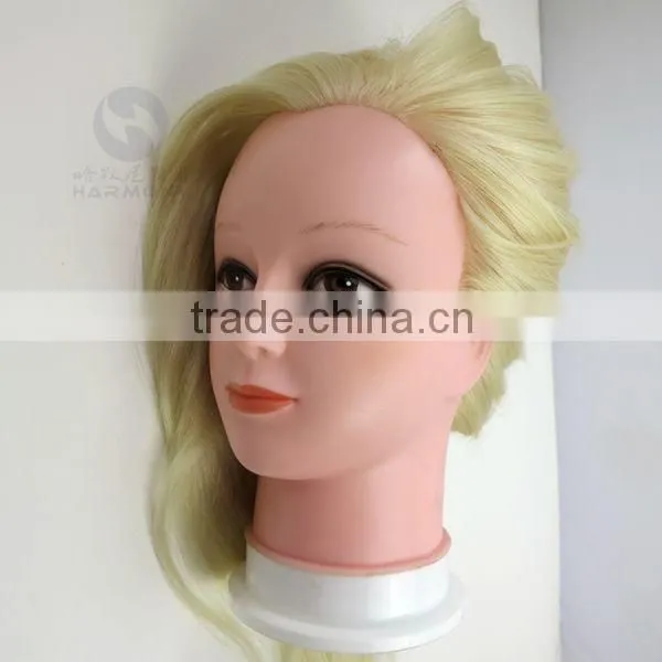 Cheap Huamn Hair Mannequin Head for Hairdressing100% Human Hair Training Doll Head Practice Head photo-4