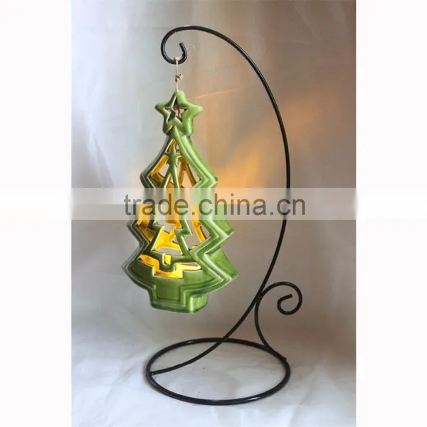 Christmas Decoration Ceramic Tealight Candle Holder photo-3