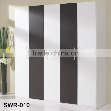 3 Door Melamine MDF Bedroom Wall Wardrobe Design Cheap Price photo-3