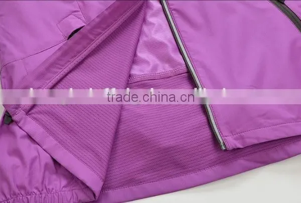Wholesale Women Reflective Hooded Softshell Jacket Plus Size photo-4