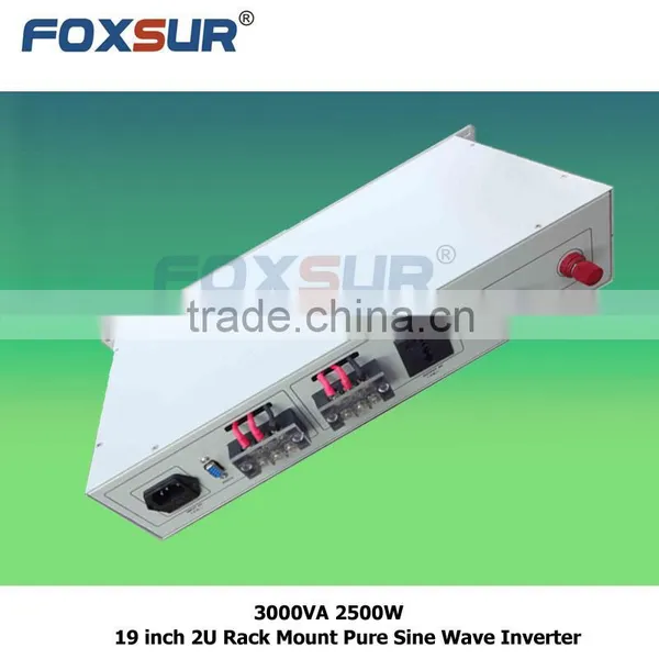 LCD Display 19 Inch 2U Rack Mount Pure Sine Wave Inverter for Industry and Telecom 3000VA 2500W 48V dc to 230V ac HOT SALE! photo-2