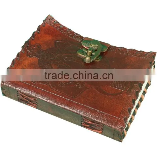 Celtic Dragon Leather Journal With C-lock Pattern Special Promotion Leather Journal photo-2