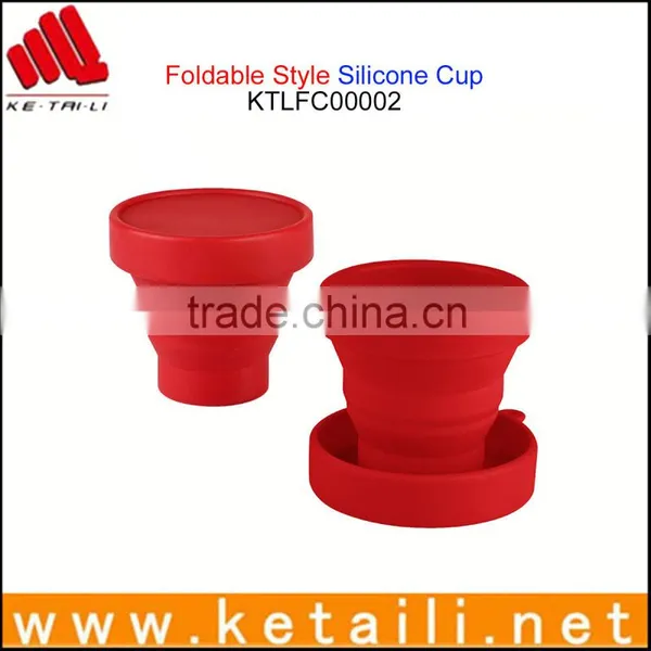 Shenzhen Promotional Travel Gifts Silicone Rubber Folding Cup Collapsible Cups photo-5